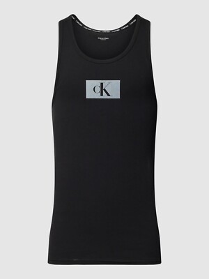 NEU CALVIN KLEIN CK96 Lounge-Tanktop Aus Bio-Baumwolle - schwarz - Gr.M