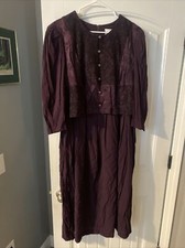 Plus Size Studio C Dress Purple! W/BUTTONS! Size:NA SEE PHOTOS! QUALITY!