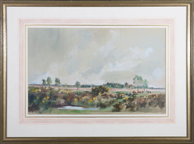 Hilary Edwards - Signiert Und Datiert 1982 Aquarell, Deadman Hill, New Forest