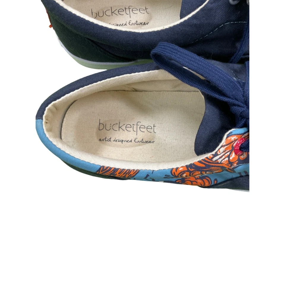 Bucketfeet Men's Blue Canvas Casual Shoe Size 9 SKU 923 - Image 4 of 4