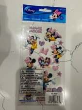 EK Success Disney Minnie Mouse Sparkles 15PC Minnie Mouse Hearts Stars Scrapbook