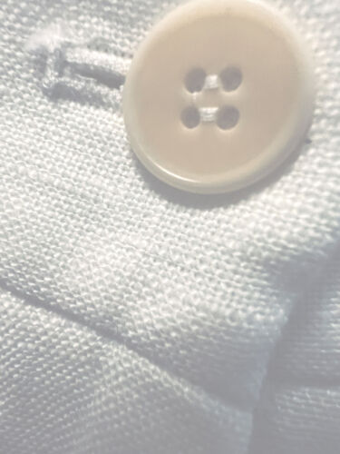 Talbots Heritage Linen Pants Women lining button Evening White NWT - Picture 9 of 10