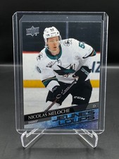2020-21 UPPER DECK!  NICOLAS MELOCHE!  RC!  YOUNG GUNS!  SAN JOSE SHARKS!  #463