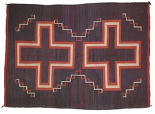 POSTCARD Navajo "Germantown, Moki Style Blanket" 1885-1900 MINT