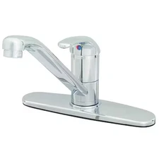 T&S Brass B-2731 Low Arc Kitchen Faucet, Manual, Single Hole Only Mount, 1 Hole