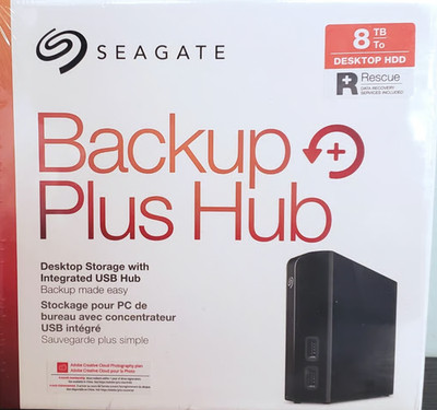 Seagate Backup Plus Hub 8 TB External Hard Drive - Black