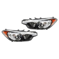 Headlight Assembly Pair 2014-2016 Kia Forte Forte Koup Forte5 Halogen