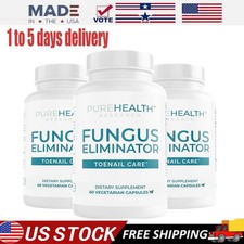  3Pack PureHealth Research- Fungus Eliminator - Toenail Care, Oregano, Garlic