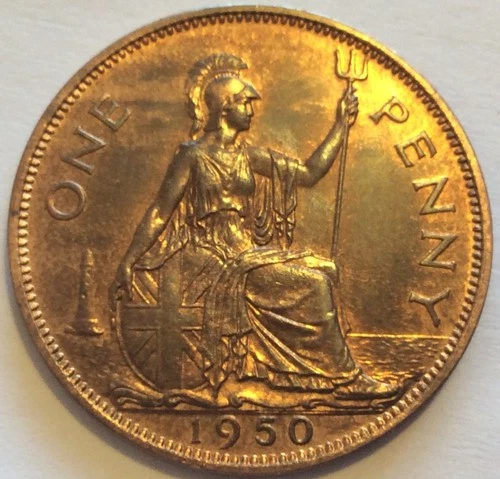 1950 George VI Penny — photo from the most recent tracked eBay sale