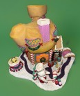 VTG Danbury Mint Pillsbury Doughboy Popover Palace 1999 Christmas Holiday Vilage — photo 8