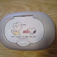 Snoopy Wet Tissue Case Unused Baby Wipe Dispenser Gifts