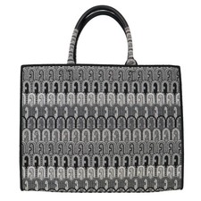 Furla OPPORTUNITY L Donna Shopper Borsa Grigio Grande In Tessuto