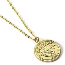 Image of Manchester City FC Gold Finish Crest Necklace