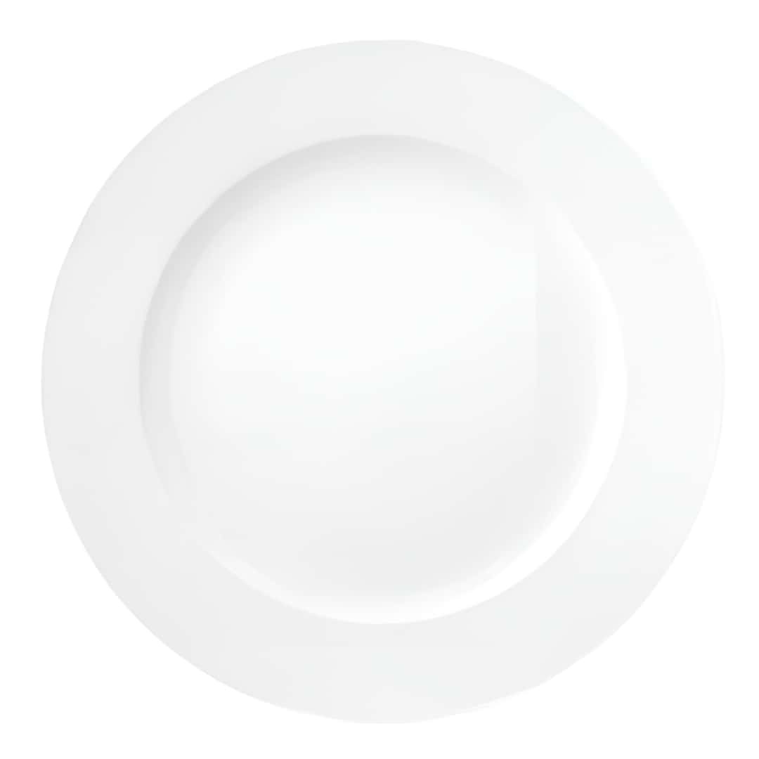 Set Of 6 Dinner Plates Delta White Porcelain Ø 30 Cm Gural | Restaurant Plates
