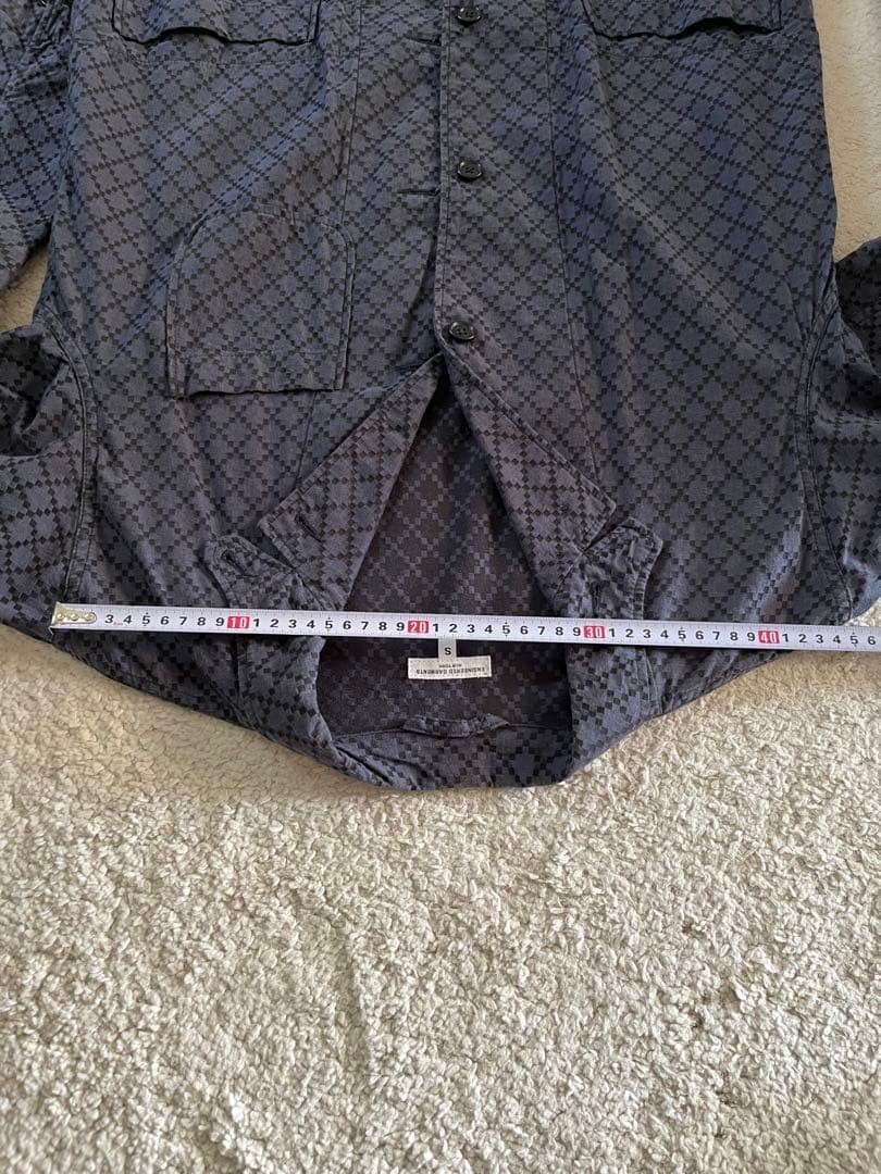 Engineered Garments Navy patterned blazer & rever… - image 17