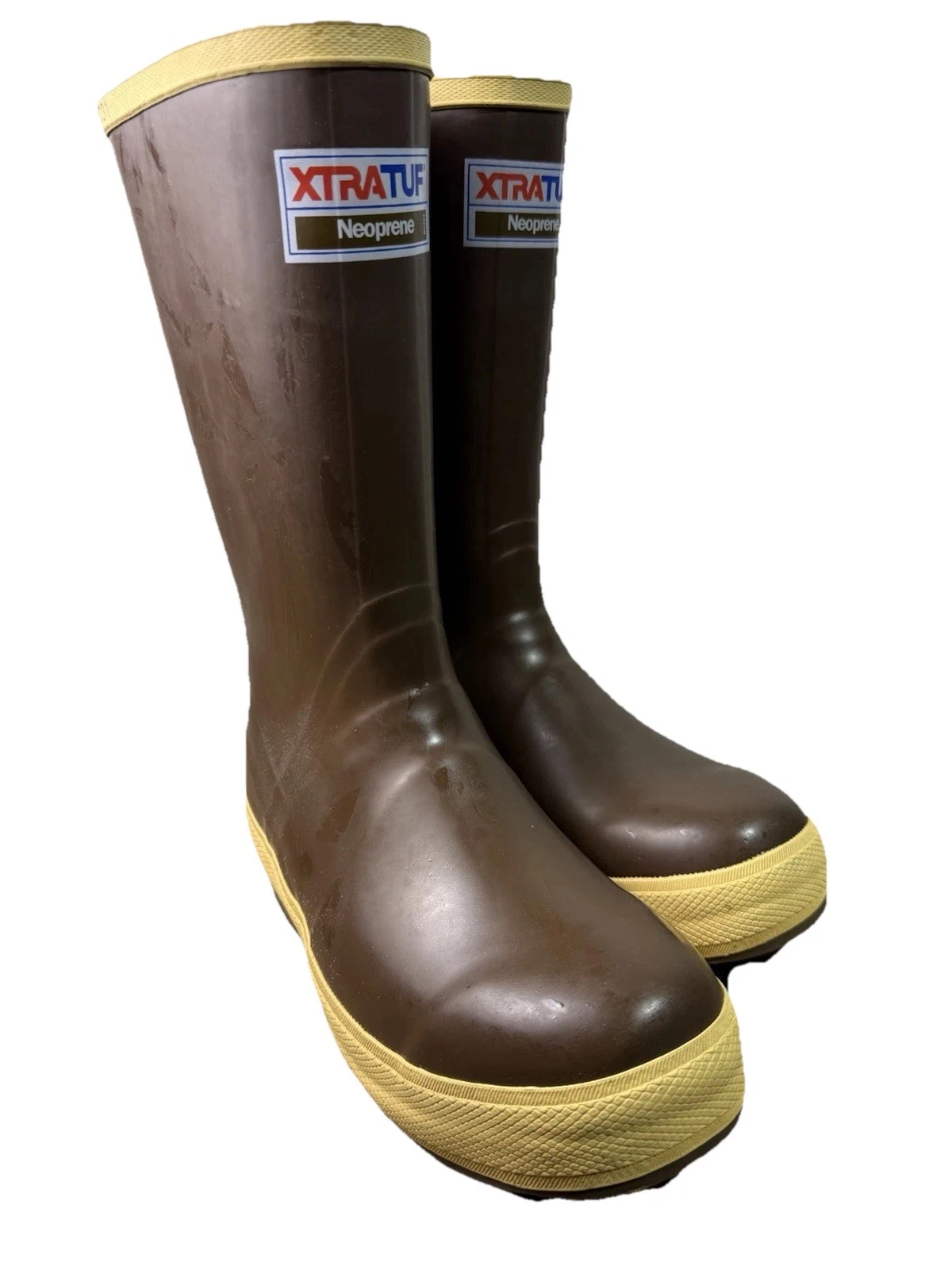 Xtratuf Legacy 12" Neoprene Boots Mens Brown Waterproof Slip Resistant NIB