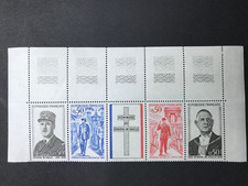 Timbres de France La Bande N°1698A " De Gaulle " / Année 1971