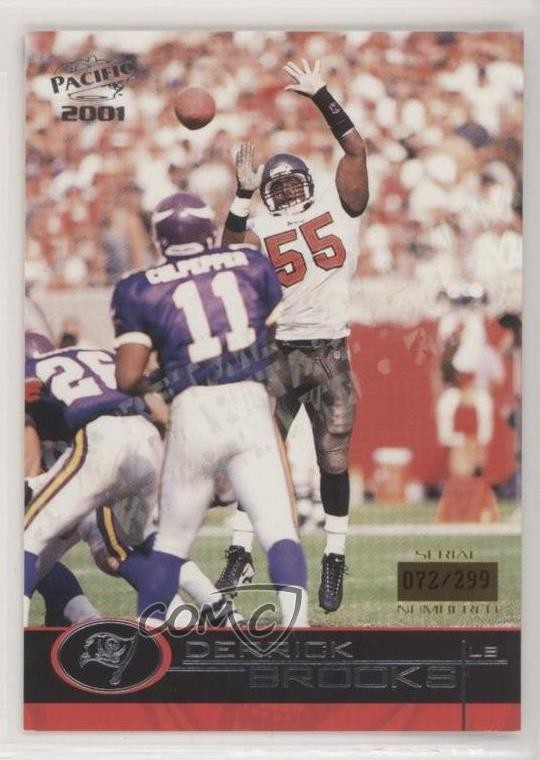 2001 Pacific Retail LTD 72/299 Derrick Brooks #409 HOF 1q9
