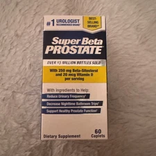 Vitality Super Beta Prostate Urinary Health 60 Caplets Exp 10/2027
