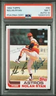 1982 Topps Nolan Ryan Signed Baseball Card #90 PSA 7 DNA 10 Certified Auto HOF