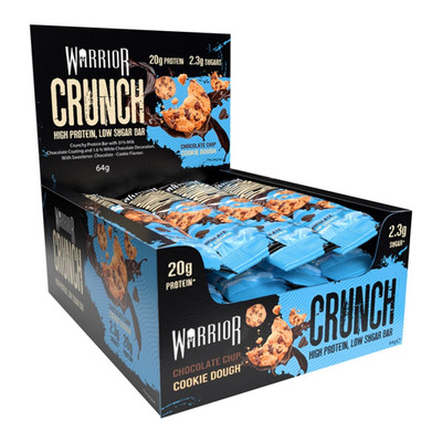 Warrior Crunch Protein Riegel 12 X 64 G   Proteinriegel Ohne Zucker Mit 20 G Eiw