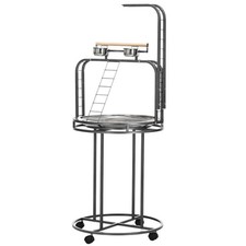 Parrot Stand Large Bird Perch Stand with Toy Hook  3 Ladders Parrot Perch Bird