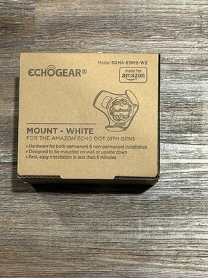 Made For Amazon Wall Mount, White, for Echo Dot (4th generation)