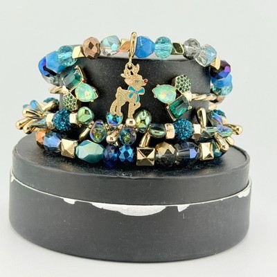 Bomb Party Holiday Stacks ''Reindeer Games''  RBP5595 RETRO Dyed Agate on Gold