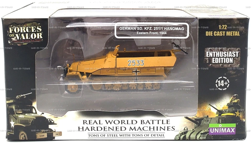 Forces of Valor German SD. KFZ. 251/1 Hanomag 1:72 Vehicle 2012 Unimax #85079 - Image 2 of 4