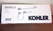 Kohler Chrome Bathroom Towel Bar, Ring Toilet Paper Holder Chrome K-R38665-CP
