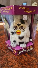 Furby 1998 Dalmatian model 70-800 white with black spots in Factory Sealed Box