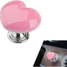 Button Decorative Cover, Smooth Heart Shaped Ceramic Metal Creative Personalized