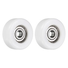 2Pcs 626ZZ Ball Bearing 6x30x12mm Double Metal Shielded Chrome Steel, White