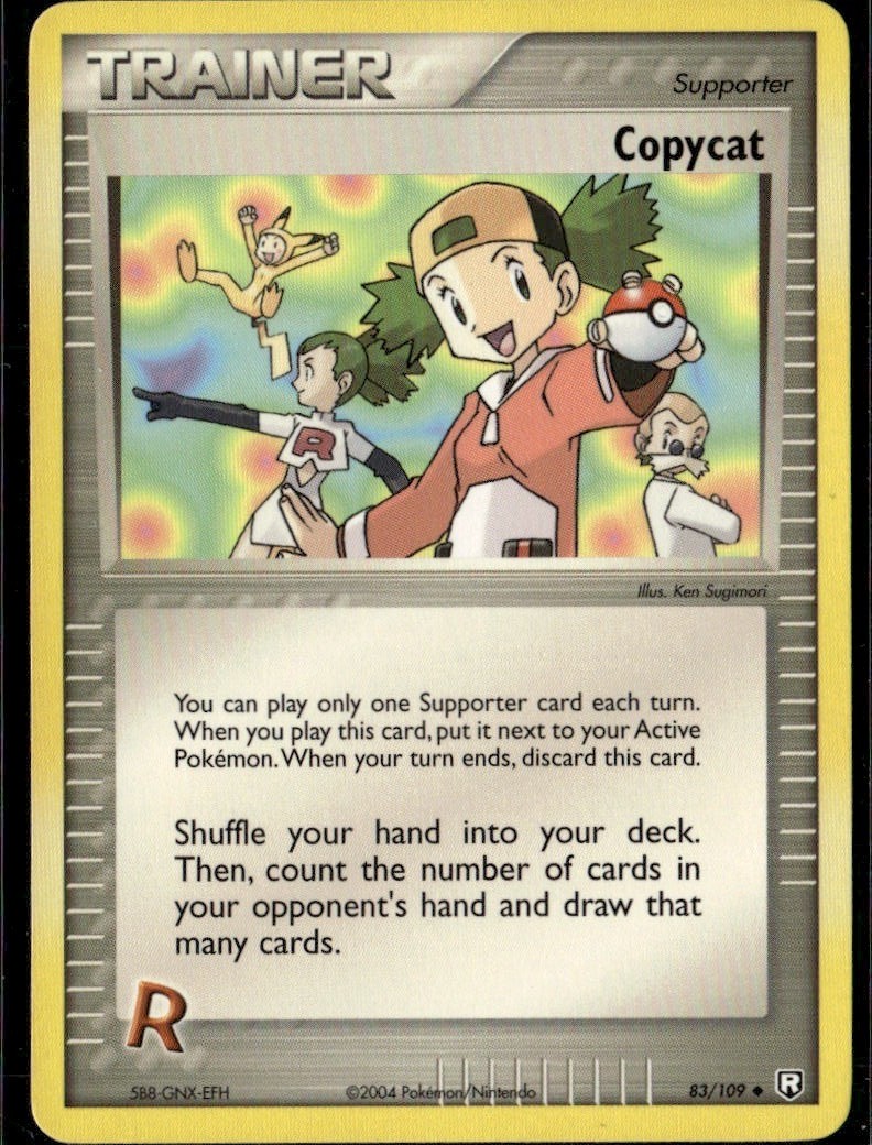 Copycat Uncommon Team Rocket Returns 83/109 Supporter Normal Pokemon Card