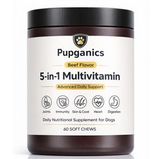 Pupganics Multivitamin Daily Soft Chews for Dogs, 5 in 1 1 PCS