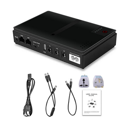 10400mAh UPS Uninterruptible Power Supply Battery Backup Fr Router Optical modem