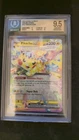Beckett 9.5 GEM MINT S&V Surging Sparks #57 Pikachu EX Rainbow Rare