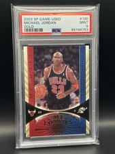 2003 SP Game Used Edition Michael Jordan #100 SP Gold /50 PSA 9 Mint Rare