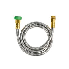 5 Ft Stainless Steel Short Garden Hose Flexible Kink-Free Garden Water Hose