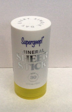 Sealed Supergoop Mineral Sheer Stick SPF 30 Sunscreen 0.7 Oz New 12/2026