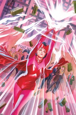 Disney Marvel Comics Scarlet Witch Paper Poster Unframe Gift For Friends, Kid