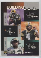 1997 Collector's Choice Building Blocks Robert Brooks Brett Favre #375 HOF g2x