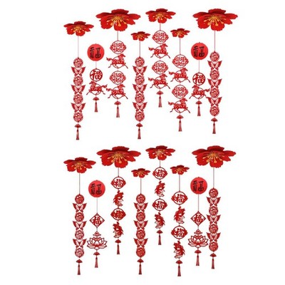 Chinesisches Neujahr Deckendeko 2026 Ornament kreativ rot Deko stabil