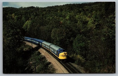 CSX F7 Powered Inspection Train #116 & 117 on Scenic Route Postcard