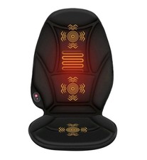 Vibrating Back Massager for Chair with Heat, Multi-Zone Massage Cushion for Car