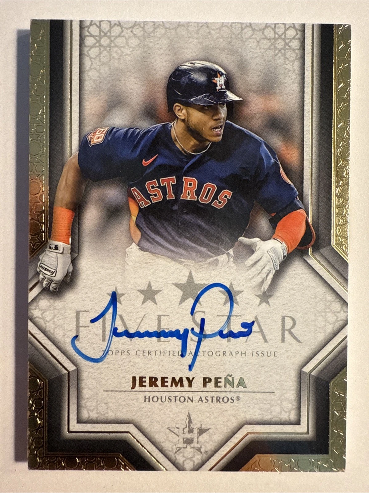 2023 Topps Five Star Jeremy Pena Autograph On Card Auto Houston Astros