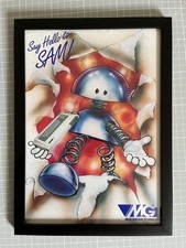 Framed MGT SAM Coupe poster from 1989. (A4 size)