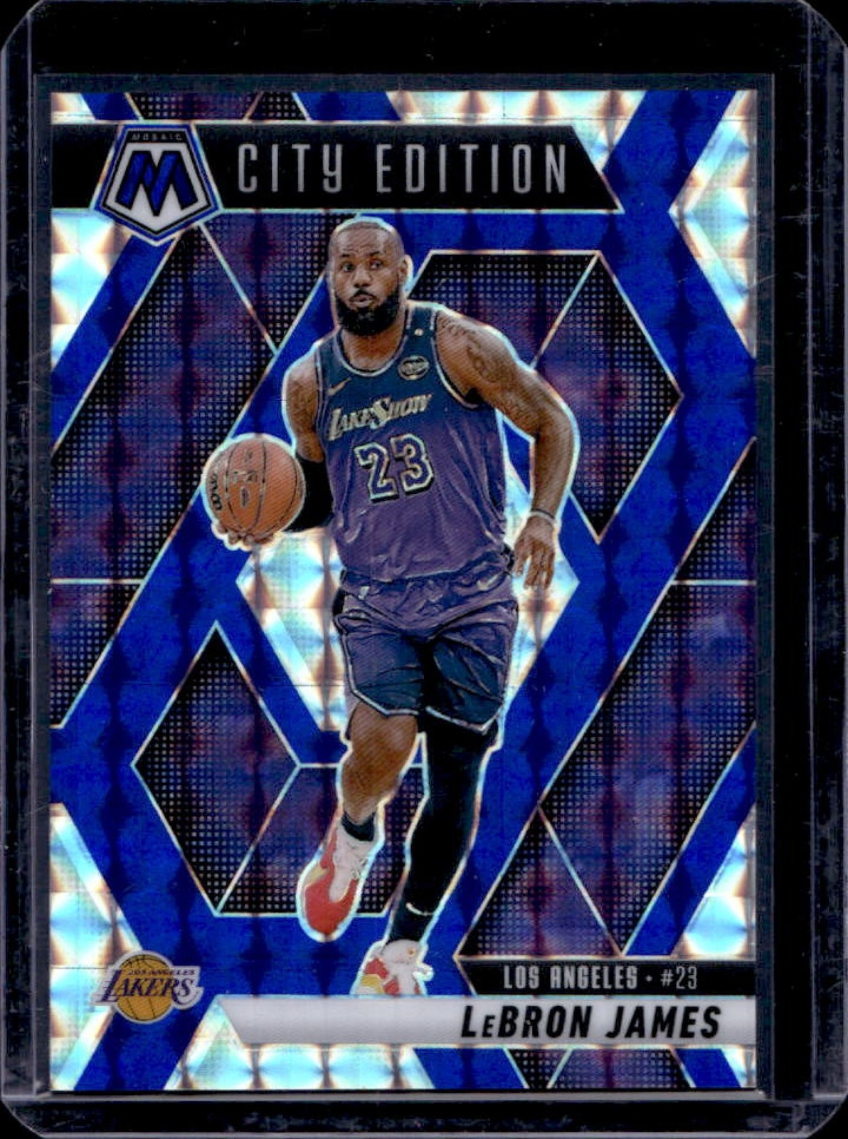 2024-25 Mosaic LeBron James Choice Blue City Edition #5/45 Lakers
