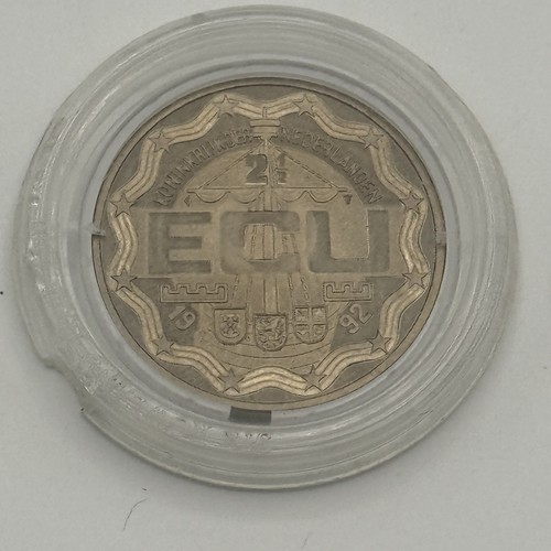 1992 Netherlands 2-1/2 ECU Coin Excellent Condition European Currency Unit - Picture 1 of 2