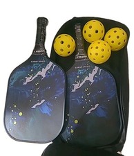 VUFOXT K3A Pickleball Paddle Set with Bag and Balls